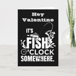 VALENTINE "LET'S HOOK UP" FISCHERMAN-LIEBE KARTE