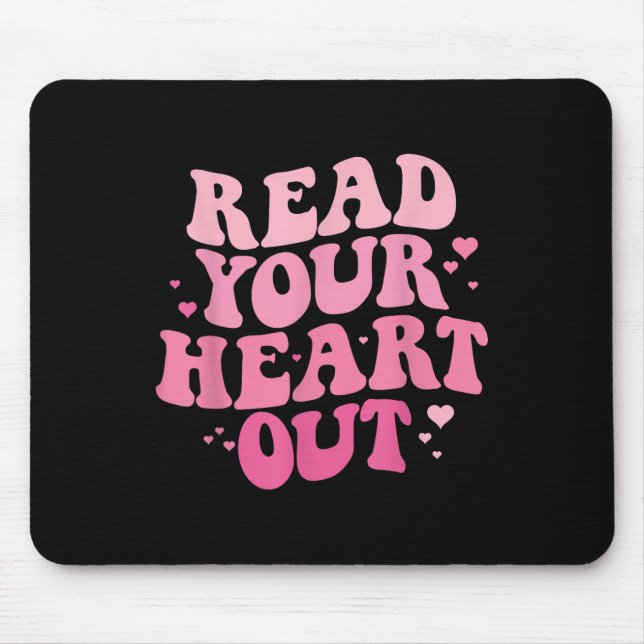 Valentine Librarian Bookworm B Mousepad (Vorne)