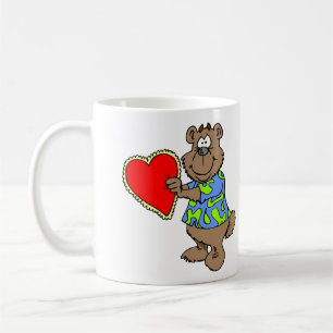 Valentine Liebe Bear Niedlich Happy Valentinstag Tasse