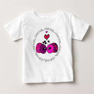 Valentine Liebe Bug Baby T-shirt