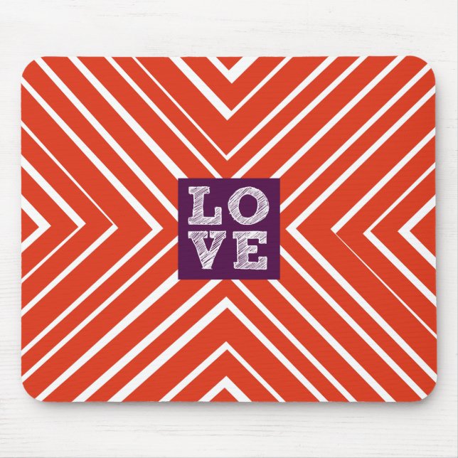 Valentine LIEBE Bullauge Mousepad (Vorne)