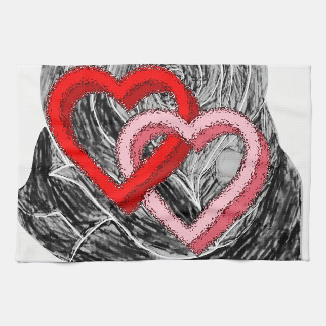 Valentine Liebe Handtuch (Horizontal)
