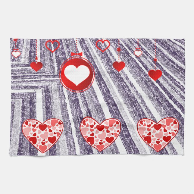 Valentine Liebe Handtuch (Horizontal)