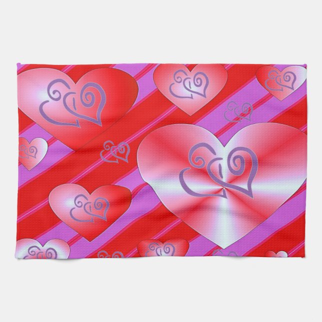 Valentine Liebe Handtuch (Horizontal)