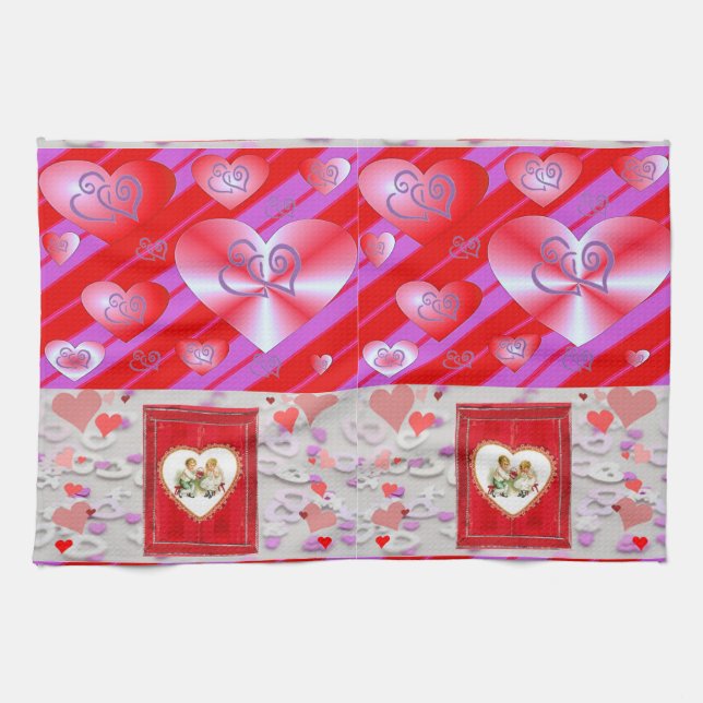 Valentine Liebe Handtuch (Horizontal)