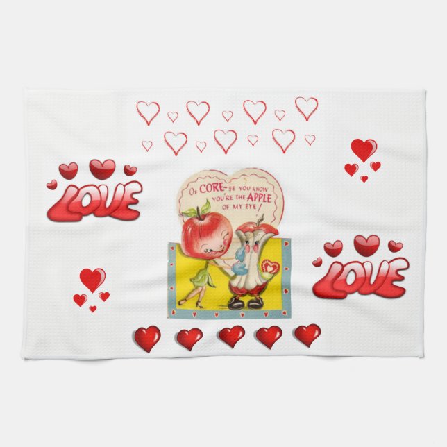Valentine Liebe Handtuch (Horizontal)