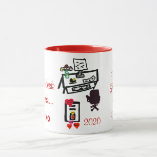 Valentine Liebe Hearts Office Desk Name Tasse