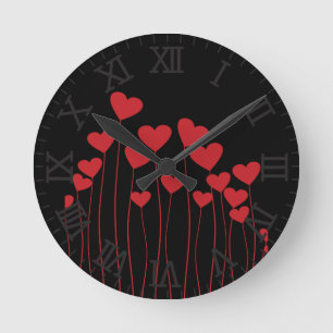 Valentine/Liebe Herz Wanduhr
