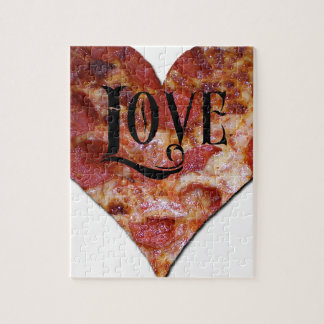 Valentine-Liebe-Pizza Puzzle