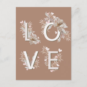 Valentine LIEBE Postkarte