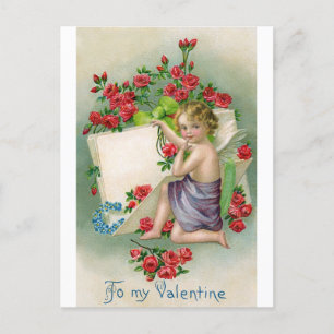 Valentine Liebe Romantische Vintage Postkarte