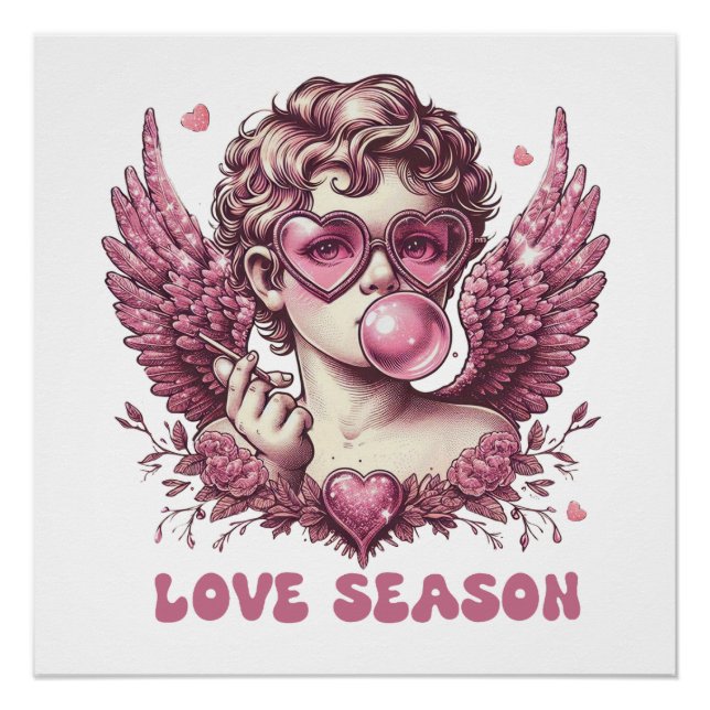 Valentine Liebe Saison Poster (Vorderseite)