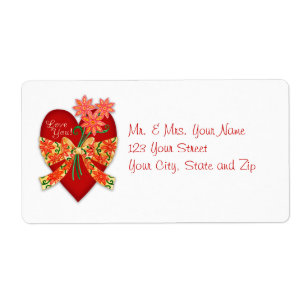 Valentine "Liebe Sie" Herz mit Bogen