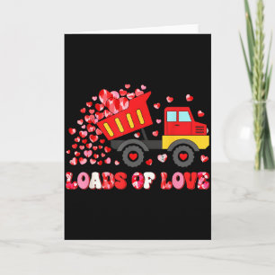 Valentine Loads Of Love Truck Lover Hearts Männer  Karte