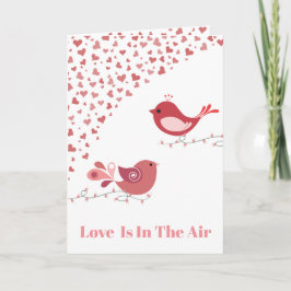 Valentine Love Birds Feiertagskarte