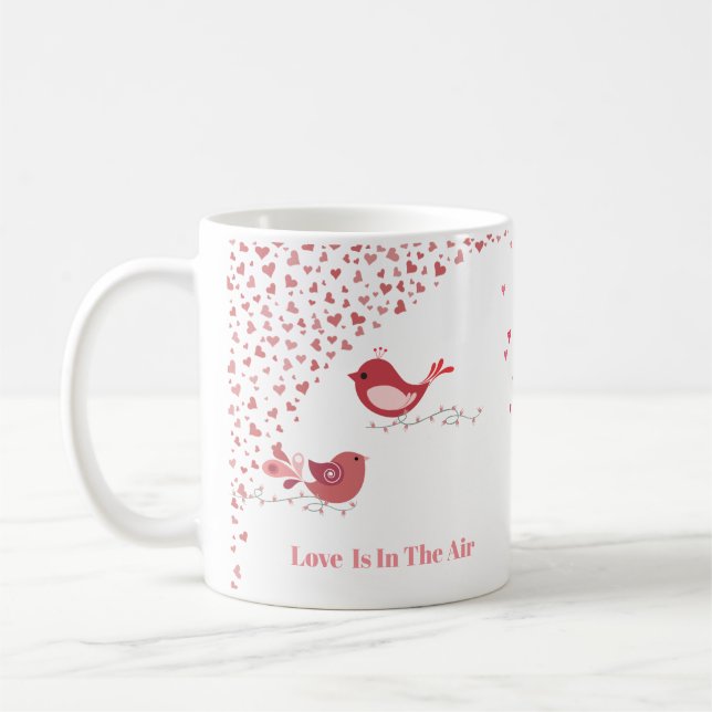 Valentine Love Birds Tasse (Links)