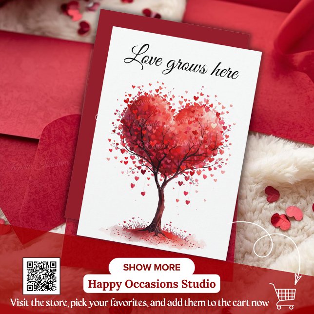 Valentine Love Card | Romantic for Him & Her Dankeskarte (Von Creator hochgeladen)