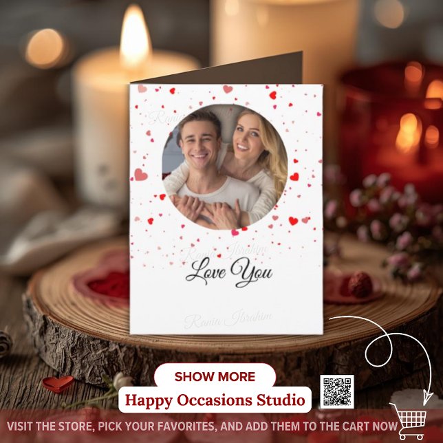 Valentine Love Card | Romantic for Him & Her Dankeskarte (Von Creator hochgeladen)