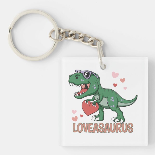 Valentine Loveasaurus Schlüsselanhänger (Vorderseite)