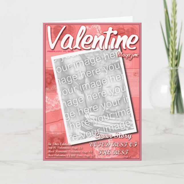 Valentine Magazine 2. Ausgabe Feiertagskarte (Vorderseite)