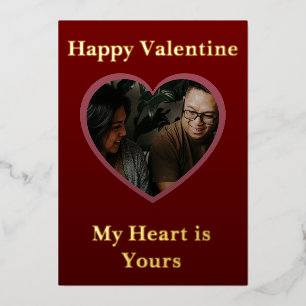 Valentine Magic Hearts Photopop Folien Feiertagskarte