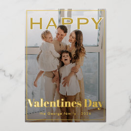 Valentine Magic Modern PhotoPop Folien Feiertagskarte