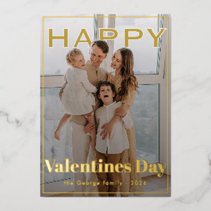 Valentine Magic Modern PhotoPop Folien Feiertagskarte