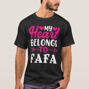 Valentine Mein Herz gehört zum Fafa Valentinstag T-Shirt