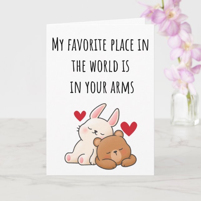 Valentine, mein Lieblingsplatz in der Welt geklapp Karte (Orchidee)