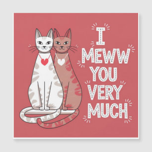 Valentine Meww-Katzen Magnetkarte