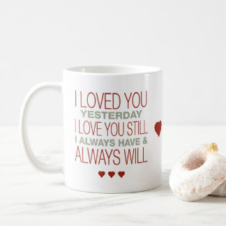 Valentine mit Sprichwort Tasse