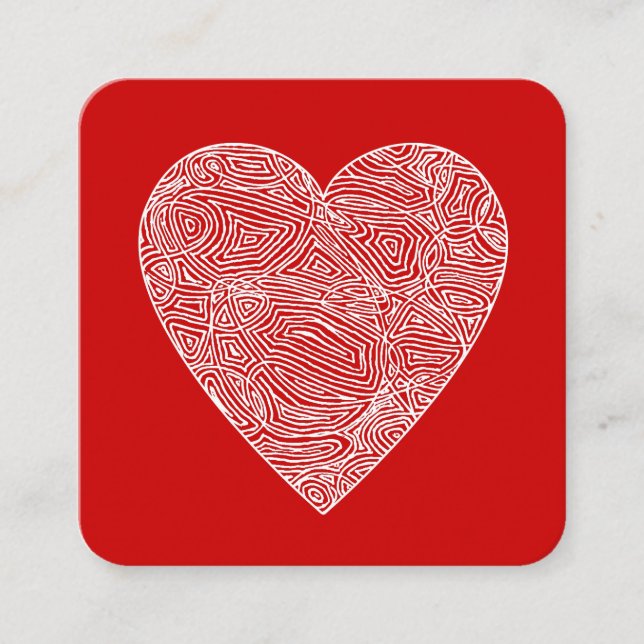 Valentine Mitteilungskarte (Vorderseite)