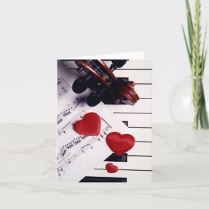 Valentine Music Feiertagskarte