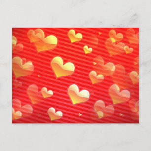 Valentine Muster Postkarte