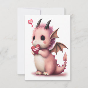 Valentine Niedlich Dragon Karte