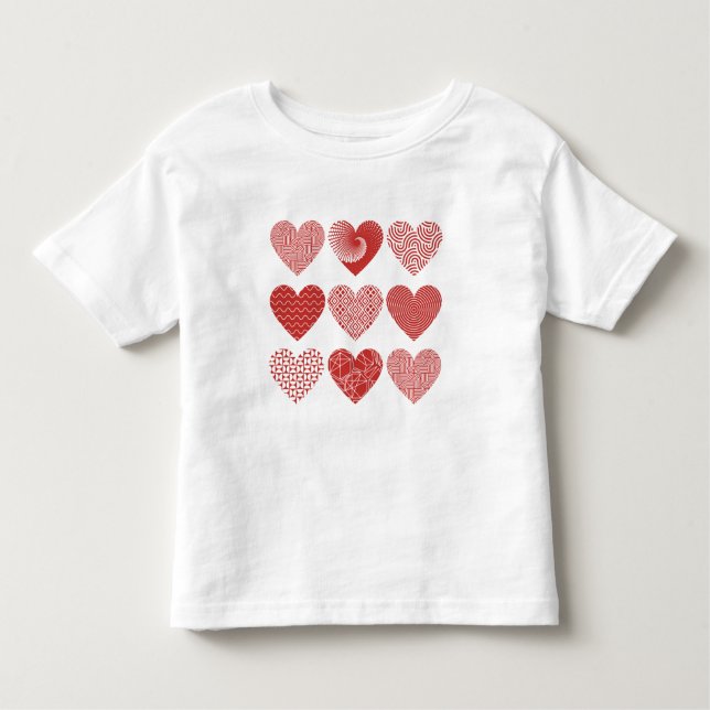Valentine niedliche Liebe Kleinkind T-shirt (Vorderseite)