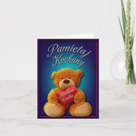 Valentine Notecard, Polnisch Feiertagskarte