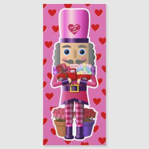 Valentine Nutcracker mit wenig Rotem LKW Magnetkarte