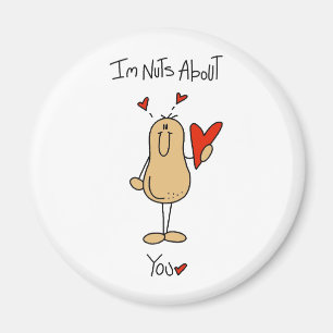 Valentine Nuts über Sie Magnet