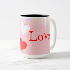 Valentine Origami Heart Cup Zweifarbige Tasse