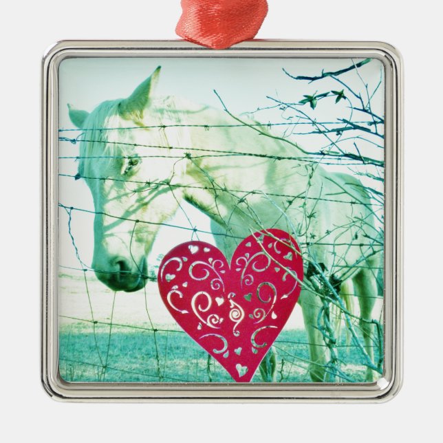 Valentine Ornament Aus Metall (Vorne)