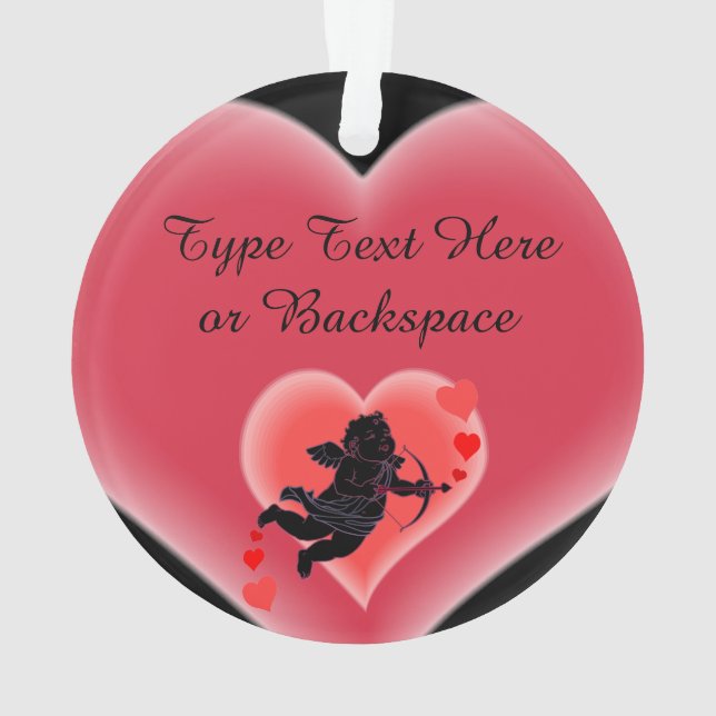 Valentine Ornament Custom Cupid (Rückseite)
