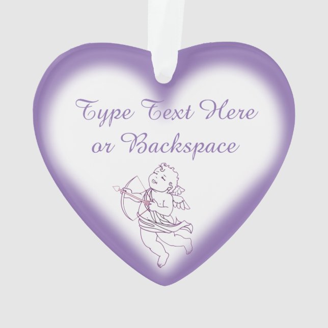 Valentine Ornament Custom Cupid (Rückseite)
