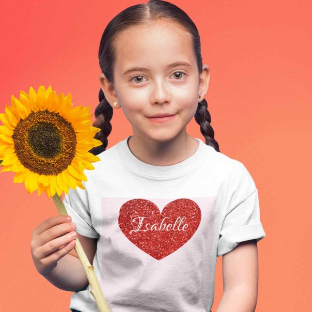 Valentine Outfit für Kinder Personalisierte Imitat T-Shirt (Von Creator hochgeladen)