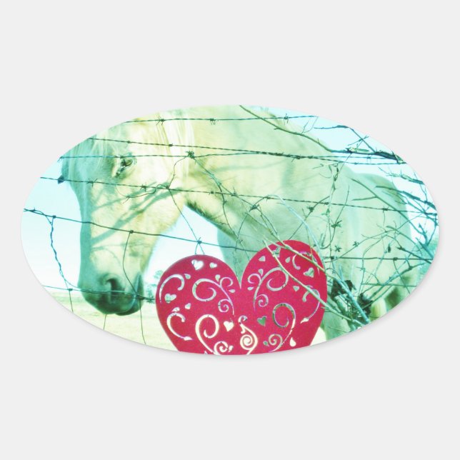 Valentine Ovaler Aufkleber (Vorderseite)