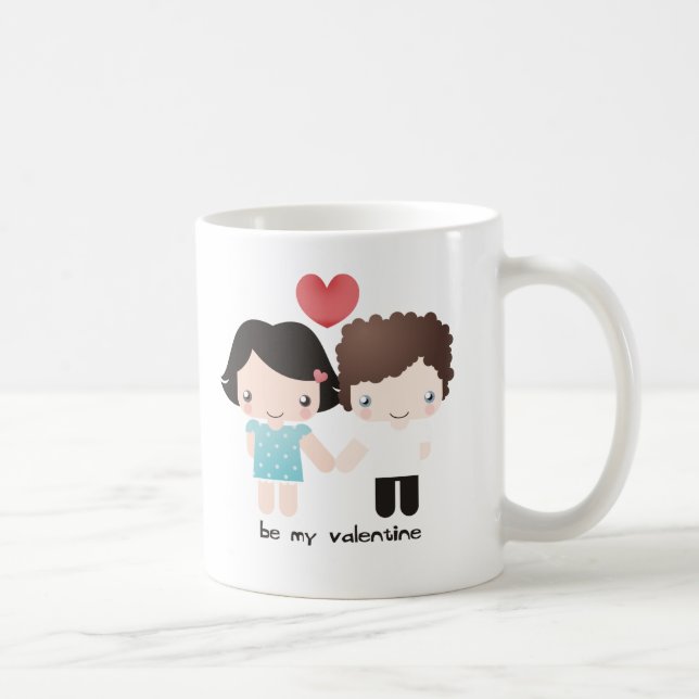 Valentine-Paar-Tasse Kaffeetasse (Rechts)