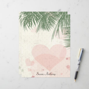 Valentine Palm Tree Romantischer Strandparadies