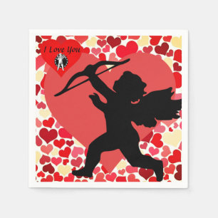 Valentine Paper Party Napkins Serviette