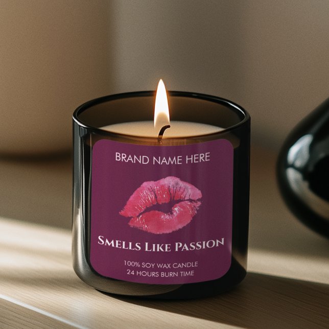 Valentine Passion & Love Custom Candle Sticker (Von Creator hochgeladen)