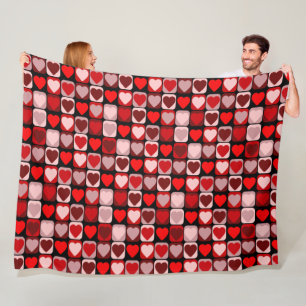 Valentine Patchwork Fleecedecke
